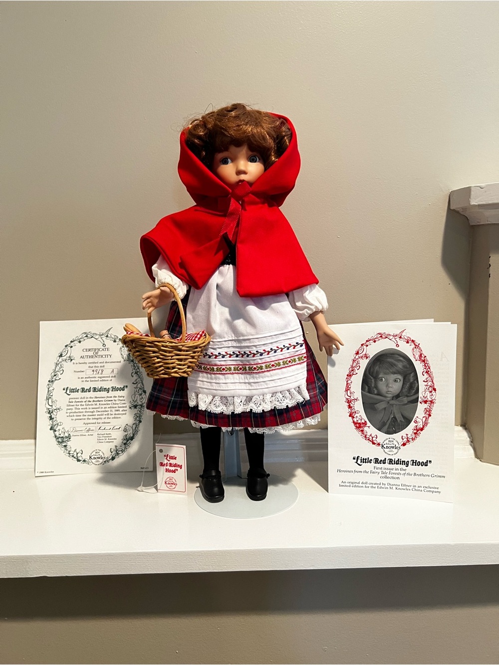 Diana Effner little red riding hood doll, new in box